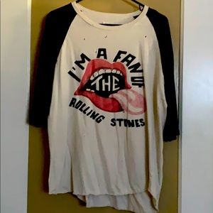 IN HOLD!! Madeworn Rolling Stones Baseball Tee!!